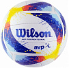 Волейбольный мяч WILSON AVP SPLATTER WTH30120XB р.5 белый-синий-желтый